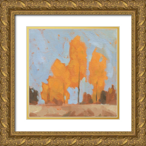 Golden Seasons II Gold Ornate Wood Framed Art Print with Double Matting by Green, Jacob