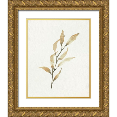 Soft Autumn Branch I Gold Ornate Wood Framed Art Print with Double Matting by Caroline, Emma