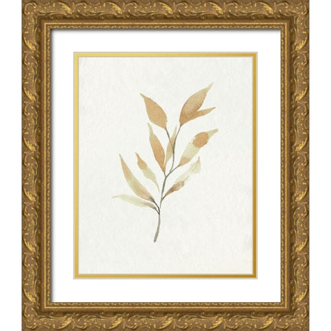 Soft Autumn Branch II Gold Ornate Wood Framed Art Print with Double Matting by Caroline, Emma