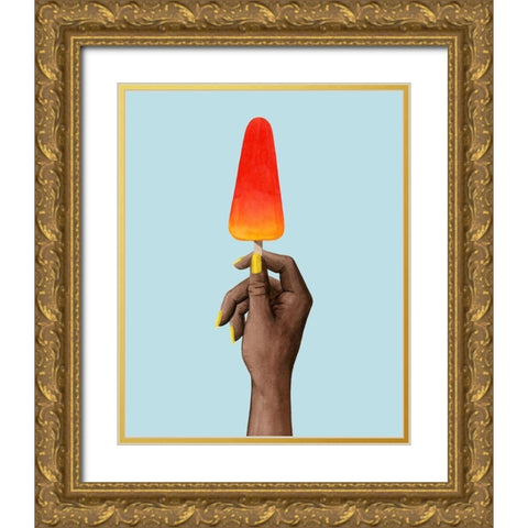 Popsicle Summer II Gold Ornate Wood Framed Art Print with Double Matting by Popp, Grace