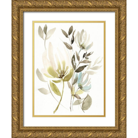 Winter Arrangement II Gold Ornate Wood Framed Art Print with Double Matting by Goldberger, Jennifer