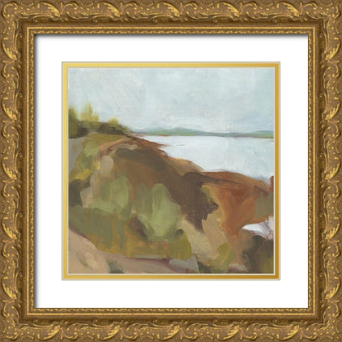 Low Country Landscape I Gold Ornate Wood Framed Art Print with Double Matting by Green, Jacob