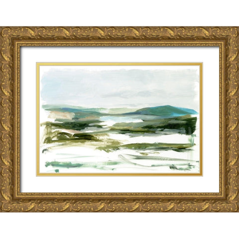 Marsh Sketch I Gold Ornate Wood Framed Art Print with Double Matting by Harper, Ethan