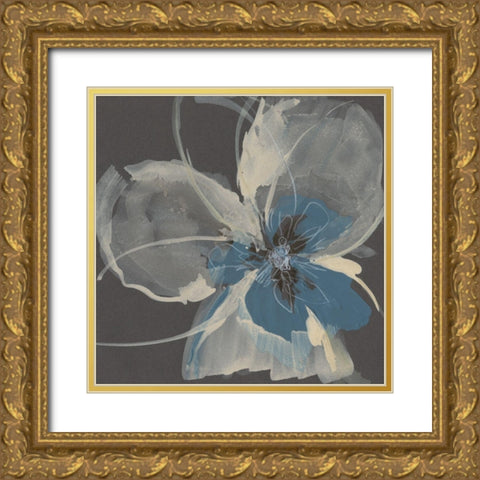 Expressive Petals I Gold Ornate Wood Framed Art Print with Double Matting by Goldberger, Jennifer