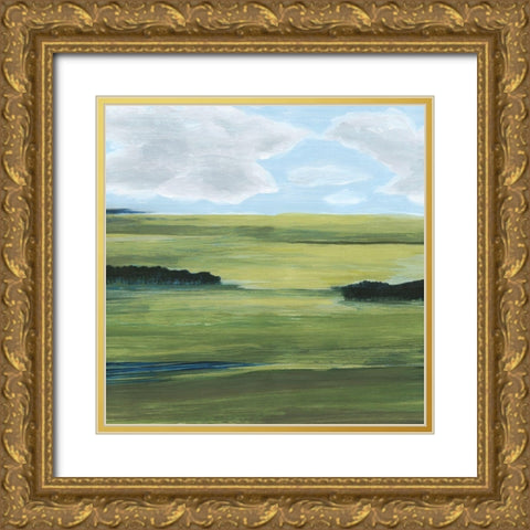 Halcyon Valley II Gold Ornate Wood Framed Art Print with Double Matting by Popp, Grace