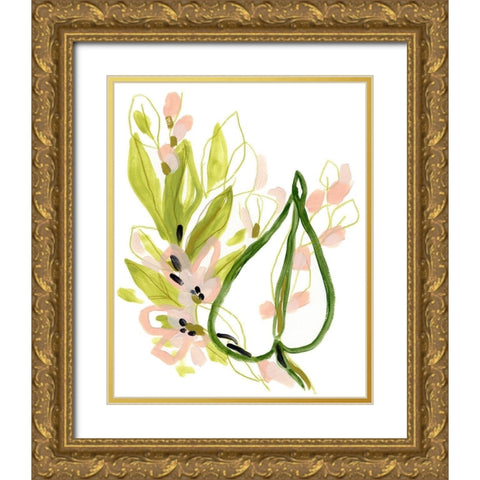 Tropical Cadenza II Gold Ornate Wood Framed Art Print with Double Matting by Vess, June Erica