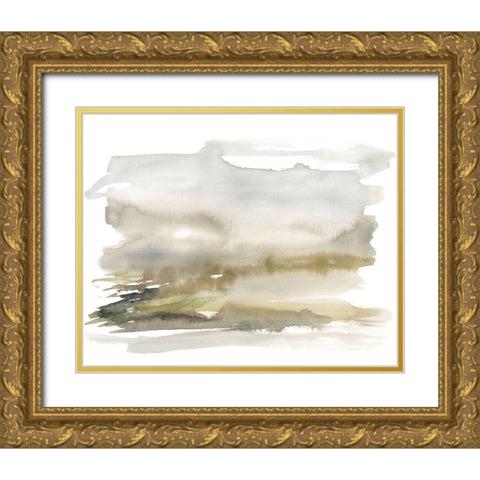 Golden Moor II Gold Ornate Wood Framed Art Print with Double Matting by Goldberger, Jennifer