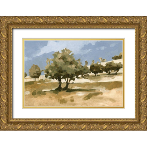 End of Summer I Gold Ornate Wood Framed Art Print with Double Matting by Caroline, Emma