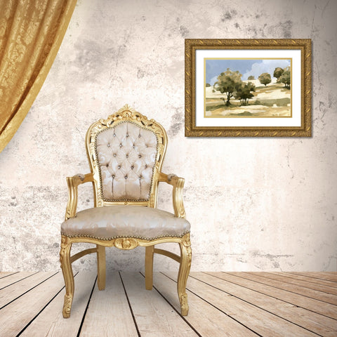 End of Summer II Gold Ornate Wood Framed Art Print with Double Matting by Caroline, Emma