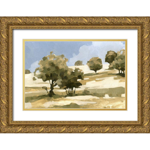 End of Summer II Gold Ornate Wood Framed Art Print with Double Matting by Caroline, Emma