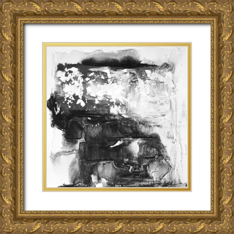 Travertine II Gold Ornate Wood Framed Art Print with Double Matting by Finch, Scherrer