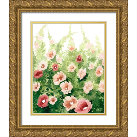 Sunlit Flora I Gold Ornate Wood Framed Art Print with Double Matting by Popp, Grace