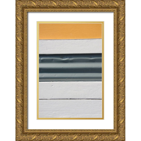 Beachtown Blues III Gold Ornate Wood Framed Art Print with Double Matting by DeNardo, Laura