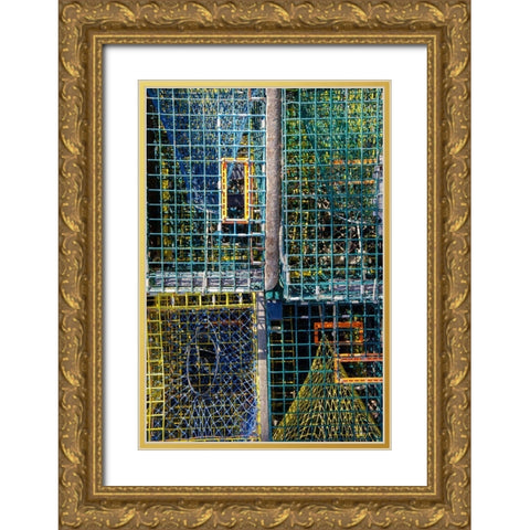 Coastal Trappings V Gold Ornate Wood Framed Art Print with Double Matting by DeNardo, Laura