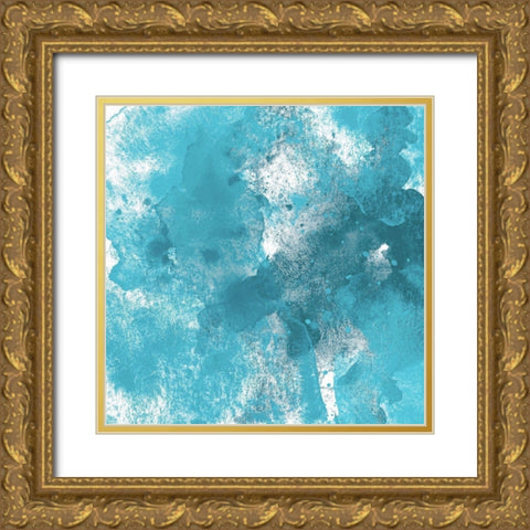 Cool Contemplation I Gold Ornate Wood Framed Art Print with Double Matting by Saunders, Alonzo