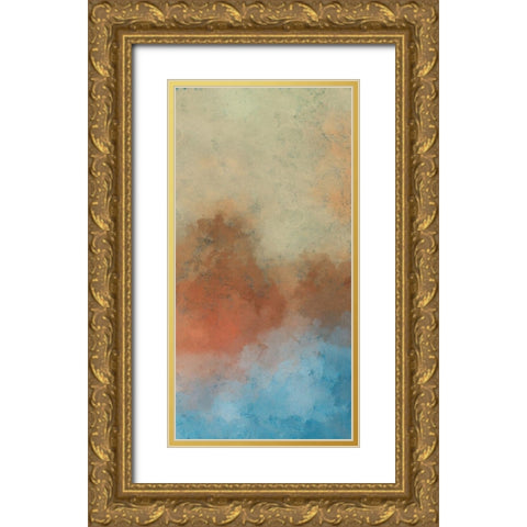 Cooling Warmth I Gold Ornate Wood Framed Art Print with Double Matting by Saunders, Alonzo