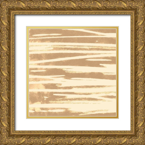 Neutral Paths III Gold Ornate Wood Framed Art Print with Double Matting by Saunders, Alonzo