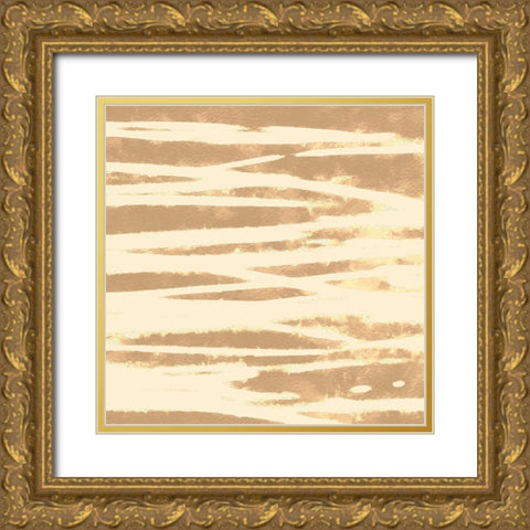 Neutral Paths IV Gold Ornate Wood Framed Art Print with Double Matting by Saunders, Alonzo