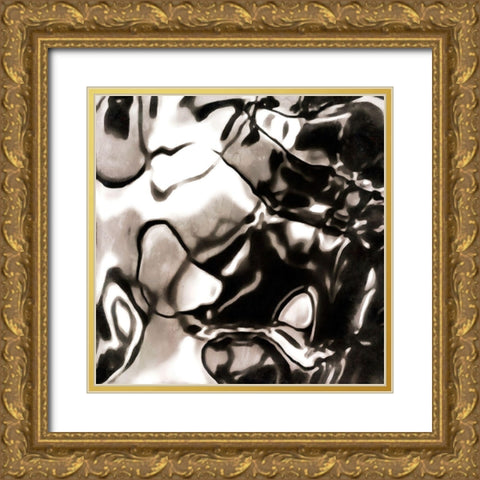 Shimmering Glow I Gold Ornate Wood Framed Art Print with Double Matting by Saunders, Alonzo