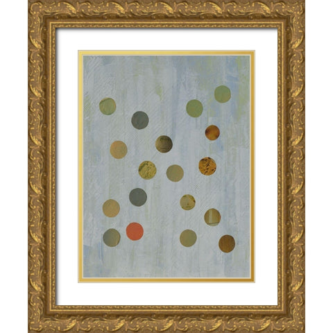 Circles Too II Gold Ornate Wood Framed Art Print with Double Matting by Avondet, Natalie