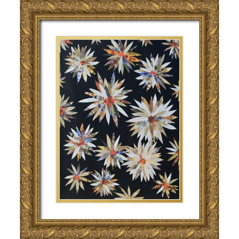 Starburst Too II Gold Ornate Wood Framed Art Print with Double Matting by Avondet, Natalie
