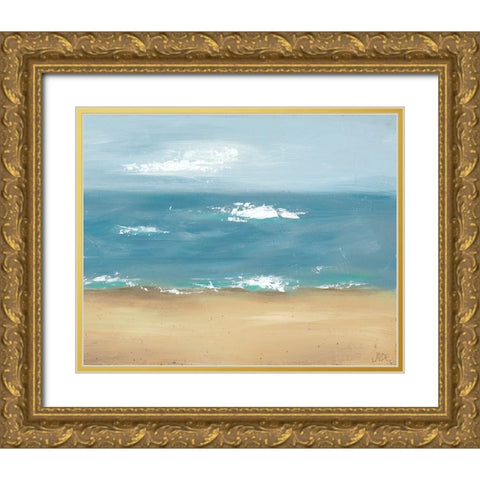 By the Beach II Gold Ornate Wood Framed Art Print with Double Matting by Reynolds, Jade