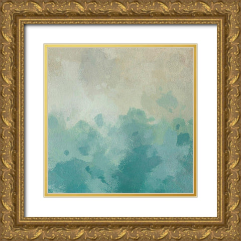 Summers Calm I Gold Ornate Wood Framed Art Print with Double Matting by Saunders, Alonzo