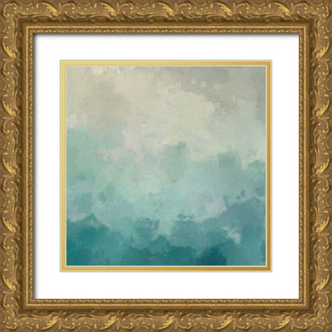 Summers Calm II Gold Ornate Wood Framed Art Print with Double Matting by Saunders, Alonzo