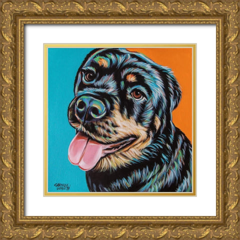 Rottweiler I Gold Ornate Wood Framed Art Print with Double Matting by Vitaletti, Carolee