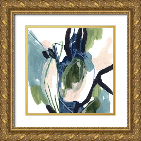 Stratagem II Gold Ornate Wood Framed Art Print with Double Matting by Vess, June Erica