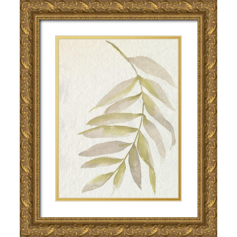 Whispering Palm I Gold Ornate Wood Framed Art Print with Double Matting by Goldberger, Jennifer