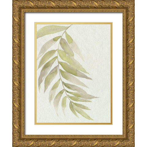 Whispering Palm II Gold Ornate Wood Framed Art Print with Double Matting by Goldberger, Jennifer