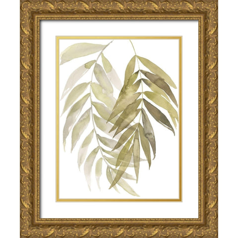 Palm Embrace I Gold Ornate Wood Framed Art Print with Double Matting by Goldberger, Jennifer