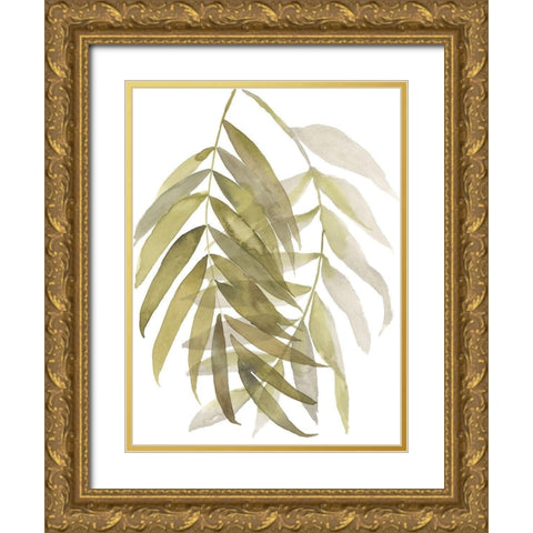 Palm Embrace II Gold Ornate Wood Framed Art Print with Double Matting by Goldberger, Jennifer