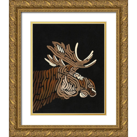 Forest Dweller I Gold Ornate Wood Framed Art Print with Double Matting by Moore, Regina