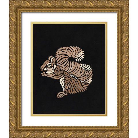 Forest Dweller II Gold Ornate Wood Framed Art Print with Double Matting by Moore, Regina