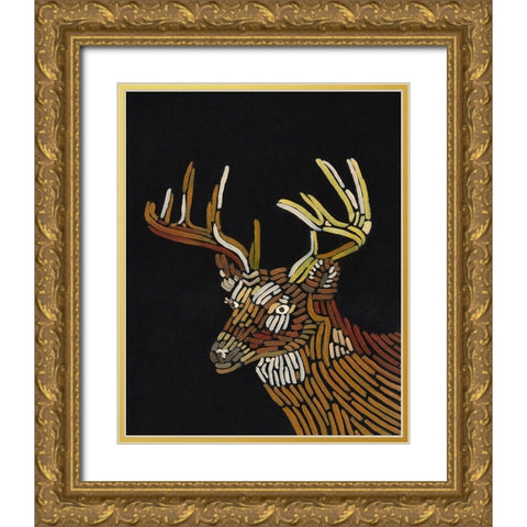 Forest Dweller III Gold Ornate Wood Framed Art Print with Double Matting by Moore, Regina