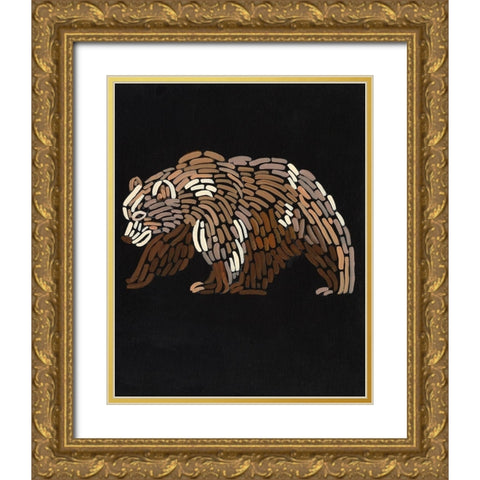 Forest Dweller IV Gold Ornate Wood Framed Art Print with Double Matting by Moore, Regina