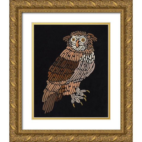 Forest Dweller V Gold Ornate Wood Framed Art Print with Double Matting by Moore, Regina
