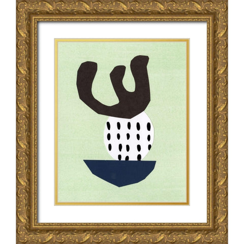Quirks II Gold Ornate Wood Framed Art Print with Double Matting by Stramel, Renee W.
