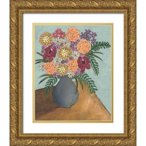 Table Arrangement II Gold Ornate Wood Framed Art Print with Double Matting by Moore, Regina
