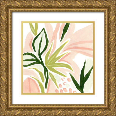 Island Whim II Gold Ornate Wood Framed Art Print with Double Matting by Vess, June Erica