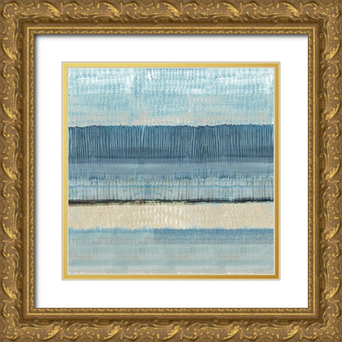 Dreams in Blue I Gold Ornate Wood Framed Art Print with Double Matting by Kouta, Flora