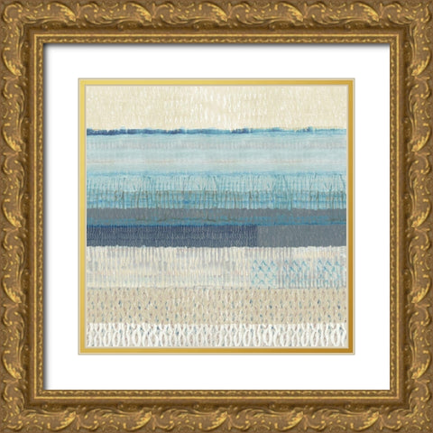 Dreams in Blue II Gold Ornate Wood Framed Art Print with Double Matting by Kouta, Flora