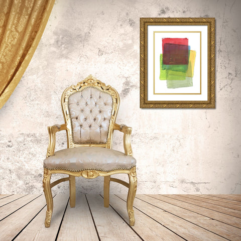 Graphene II Gold Ornate Wood Framed Art Print with Double Matting by Cartissi