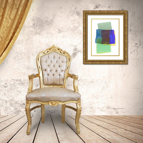 Graphene IV Gold Ornate Wood Framed Art Print with Double Matting by Cartissi