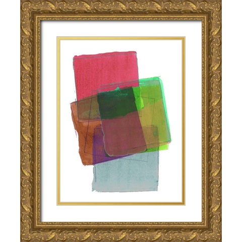 Graphene VI Gold Ornate Wood Framed Art Print with Double Matting by Cartissi