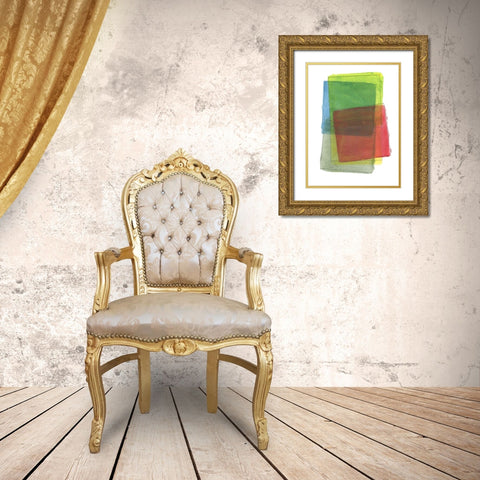 Graphene VII Gold Ornate Wood Framed Art Print with Double Matting by Cartissi
