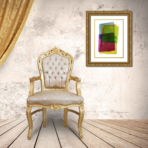 Graphene VIII Gold Ornate Wood Framed Art Print with Double Matting by Cartissi