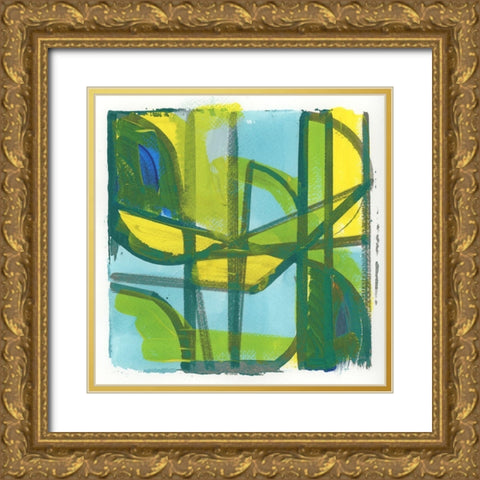 Summer II Gold Ornate Wood Framed Art Print with Double Matting by Cartissi